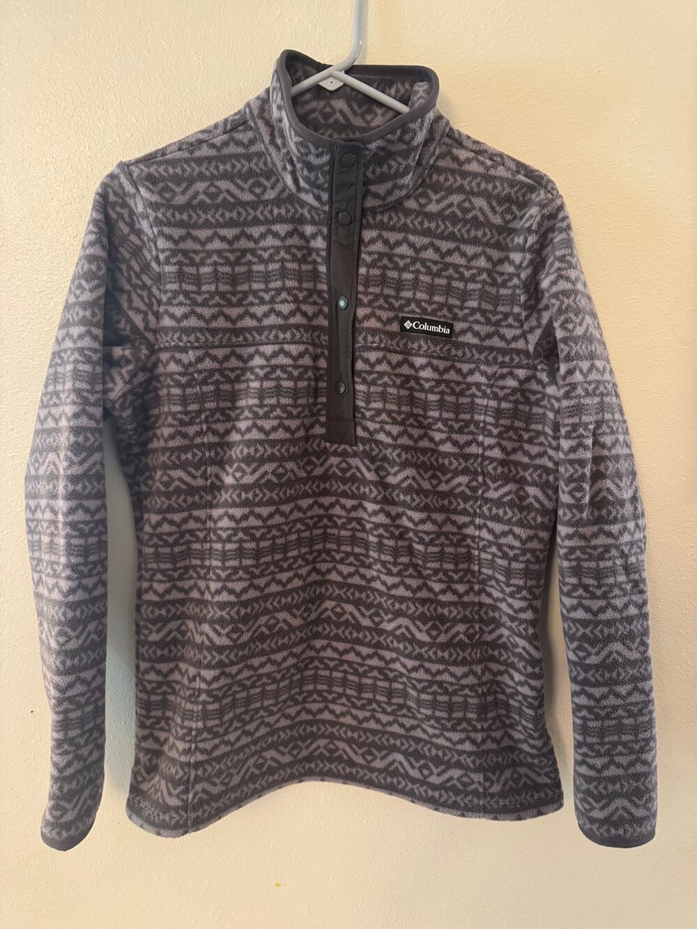 Columbia Women's benton springs grey geometric tribal print jacket size medium